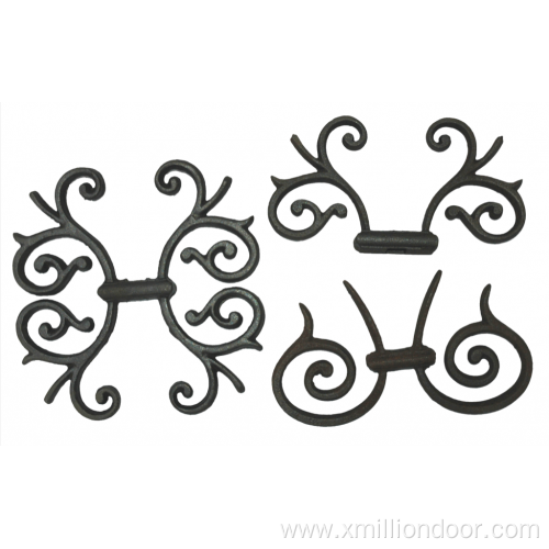 Decorative fence gate wrought iron